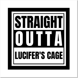 Straight Outta Lucifer's Cage Supernatural Jack's Father Sam Is in the Cage What About Adam He's Still in the Cage Posters and Art